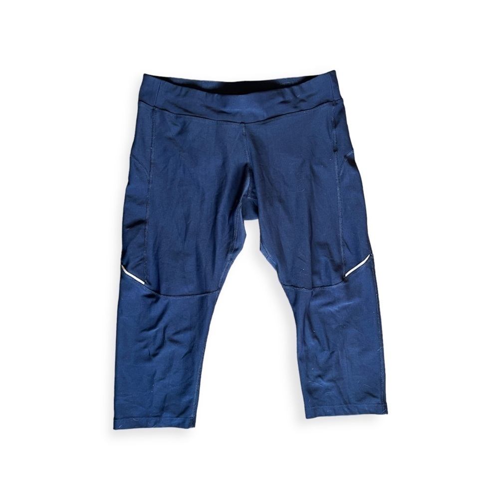 Nike Dri fit capri blue leggings athletic athleisure Medium work out